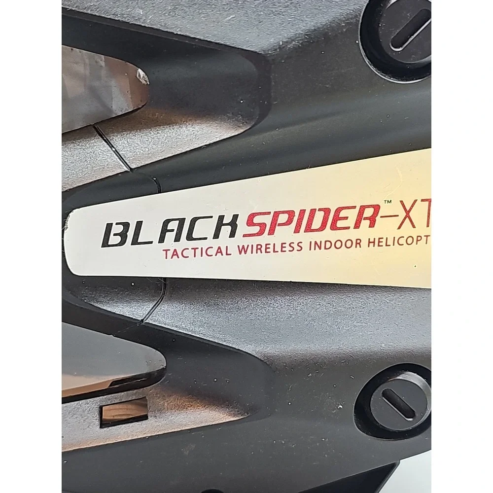 Black Spider -XT‎ Tactical Wireless Helicopter With Case EUC